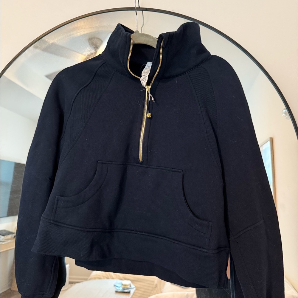 lululemon athletica Black Half-Zip Jacket